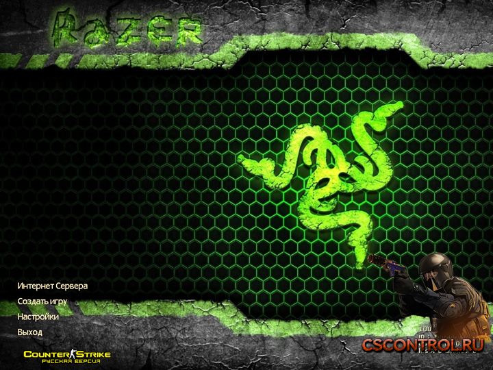 Тема Razer для Counter-Strike 1.6