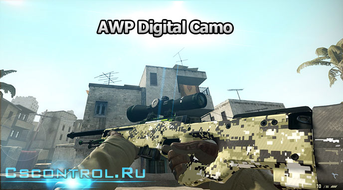 Модель оружия [CS:GO] AWP Digital Camo
