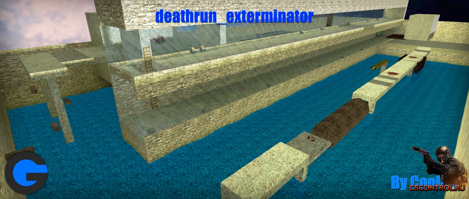 Карта deathrun_exterminator для Counter-Strike 1.6