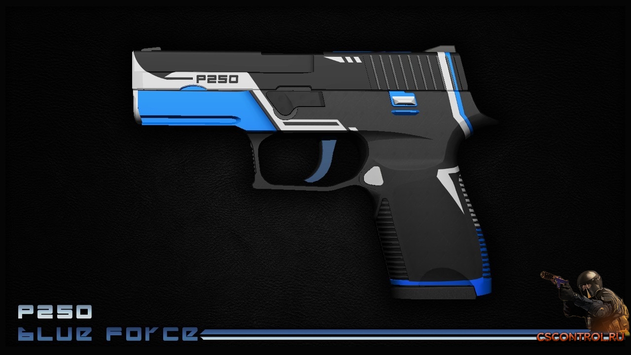 Модель оружия из CS:GO | P250 Blue Force для CS 1.6